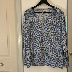 Women’s XL daisy print blouse